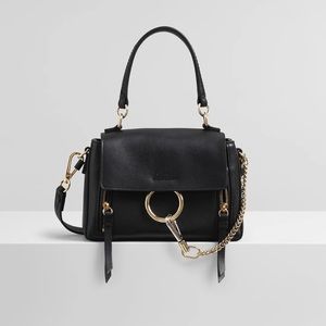 Chloe Mini Faye Day Shoulder Bag Black